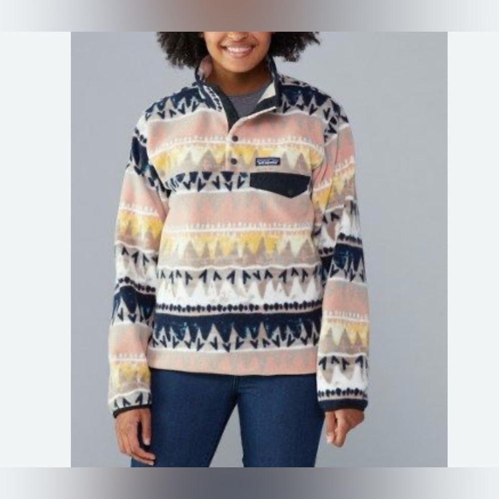 Patagonia Fleece Synchilla Snap-T Pullover Bandicoot Marrow Grey Small​​​​​